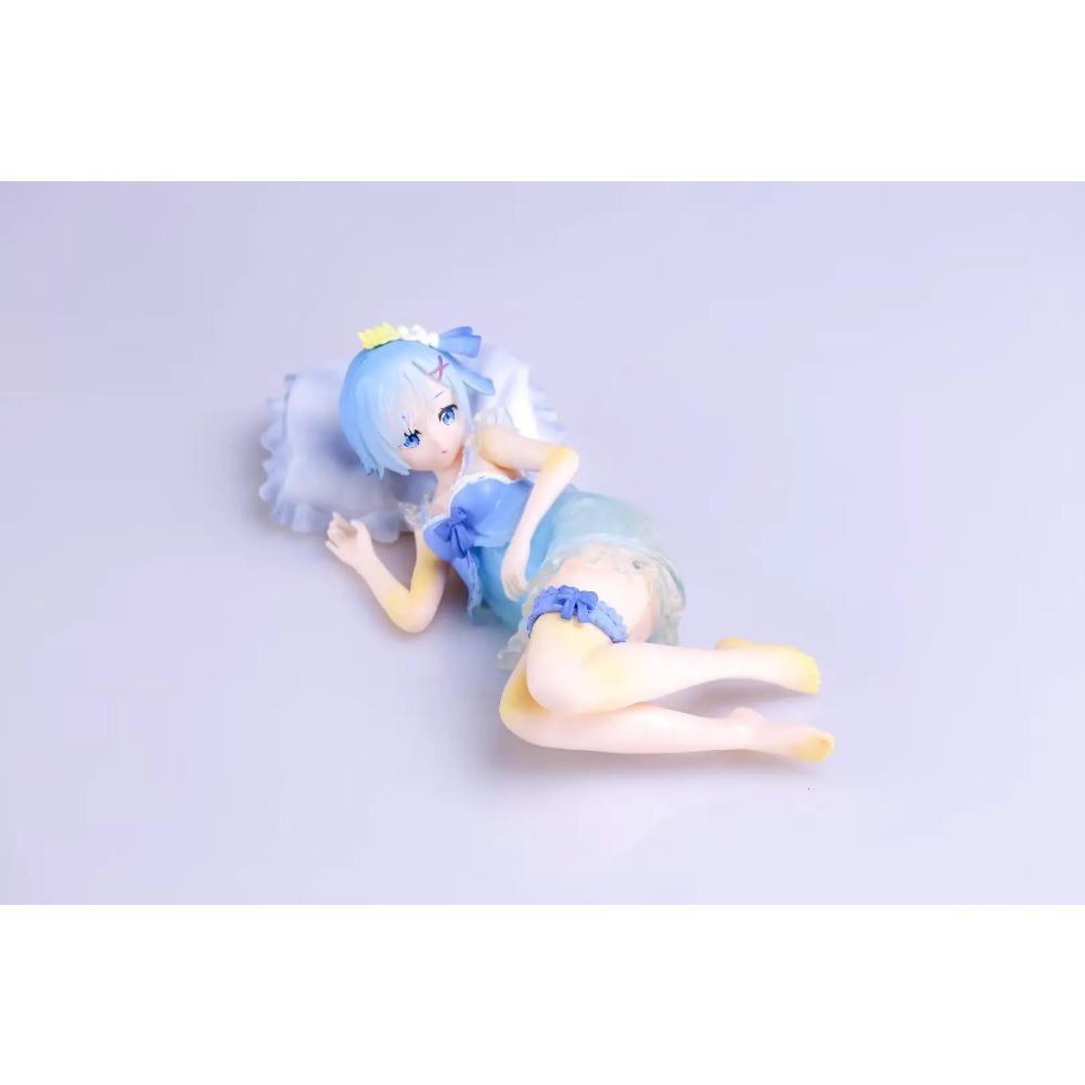 16CM Anime Rem Figure Anime Figure Re:Zero kara Hajimeru Isekai Seikatsu Afternoon Tea Party Sleeping Rem Sexy Model Toy Gift
