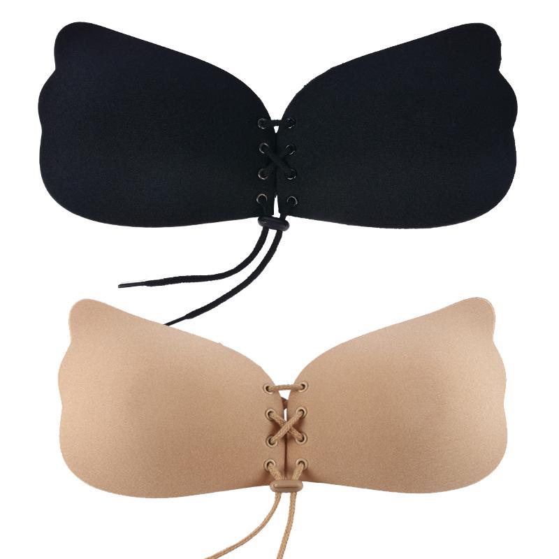 Winged Silicone Nipple Covers Push-up Invisible Bra for Wedding Dress