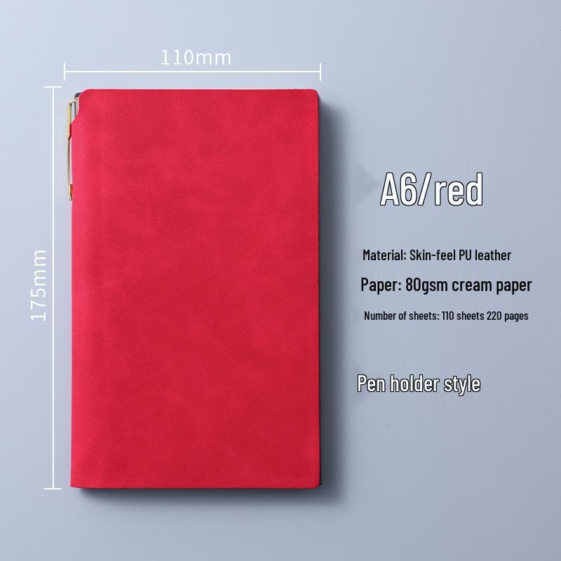 Custom Portable A6 PU Leather Notebook with Logo Printing – Thick, High-Value, Compact Design