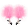 SM Sexy Colorful Feather Nipple Clamps Stainless Steel Metal Massage Breast Labia Clitoris Clips