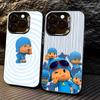 Cute Cartoon P-Pocoyos Phone Case For iPhone 17,16,15,14,13,12,11 Plus,Pro Max,XS,Colorful Silver Black Cover