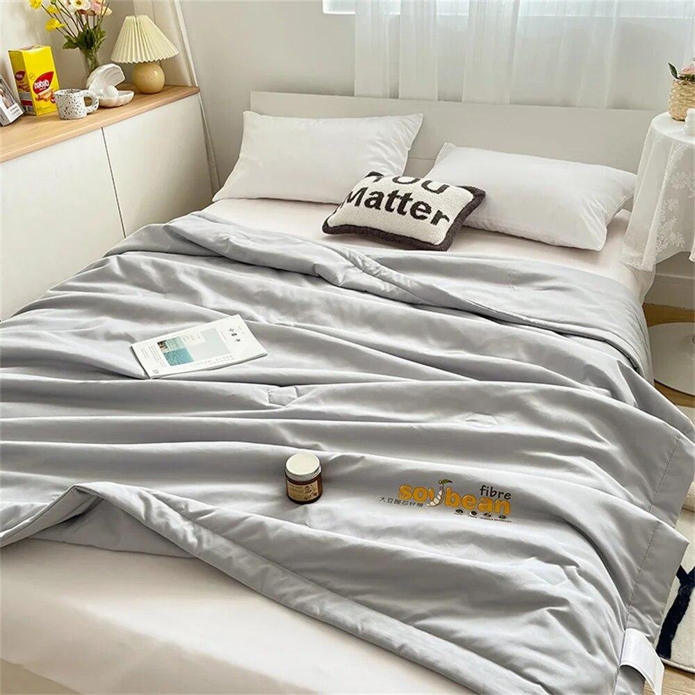 Cotton Summer Quilt Comforter Bed Thin Quilts Blankets for Bedroom Camping Home Sofa Air Conditioning Office Nap Throw Blanket