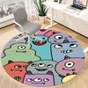 1pc Monster Creatures Office Round Area Rug, Under Office Chairs Bedroom Living Room Home Decor, Room Deco
