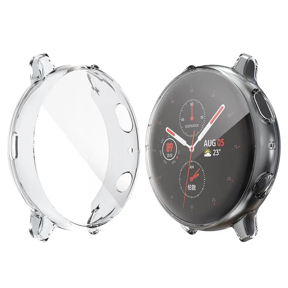 Case for Samsung Galaxy Watch 6 5 4 40mm 44mm Screen Protector TPU All-Around Bumper Protective Cover for Active 2 40/44mm