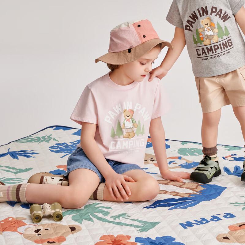 PawinPaw Kids' Cartoon Bear Short Sleeve T-Shirt