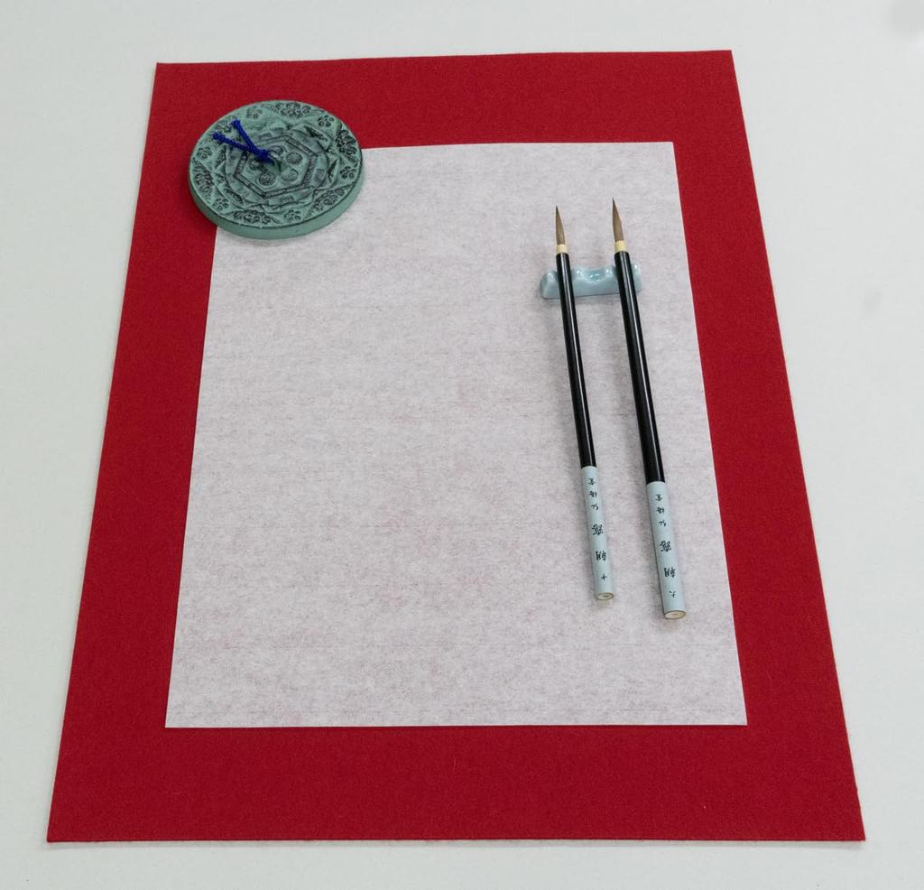 Kobaido Calligraphy Paper, Kana Writing Paper, Megumi, 1000 Sheets, Smudge-Resistant, Shows Off Scratches, Ideal for Kana Practice, Iyo Washi