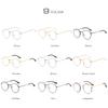 SHAUNA Classic Anti-Blue Light Glasses Frame Brand Designer Fashion Round Metal Optical Frames Computer Glasses