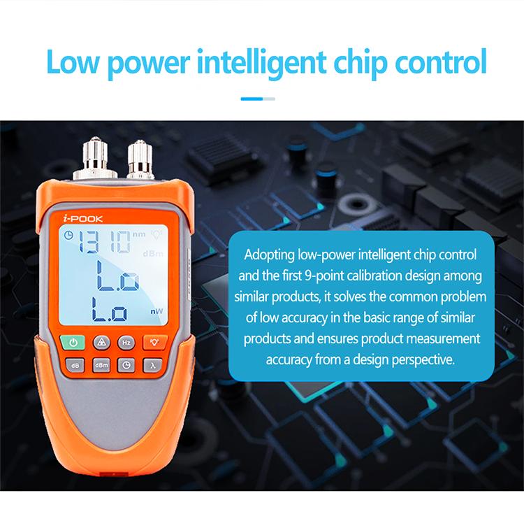 Great Quality And Good Price Of Handheld Fiber Optical Tools i-POOK PK56 Mini Optical Power Meter 0.3% Accuracy 150mW 220V