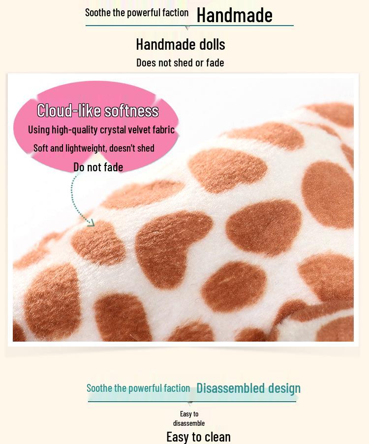 Baby Doll Plush Animal Silicone Pacifier Toy