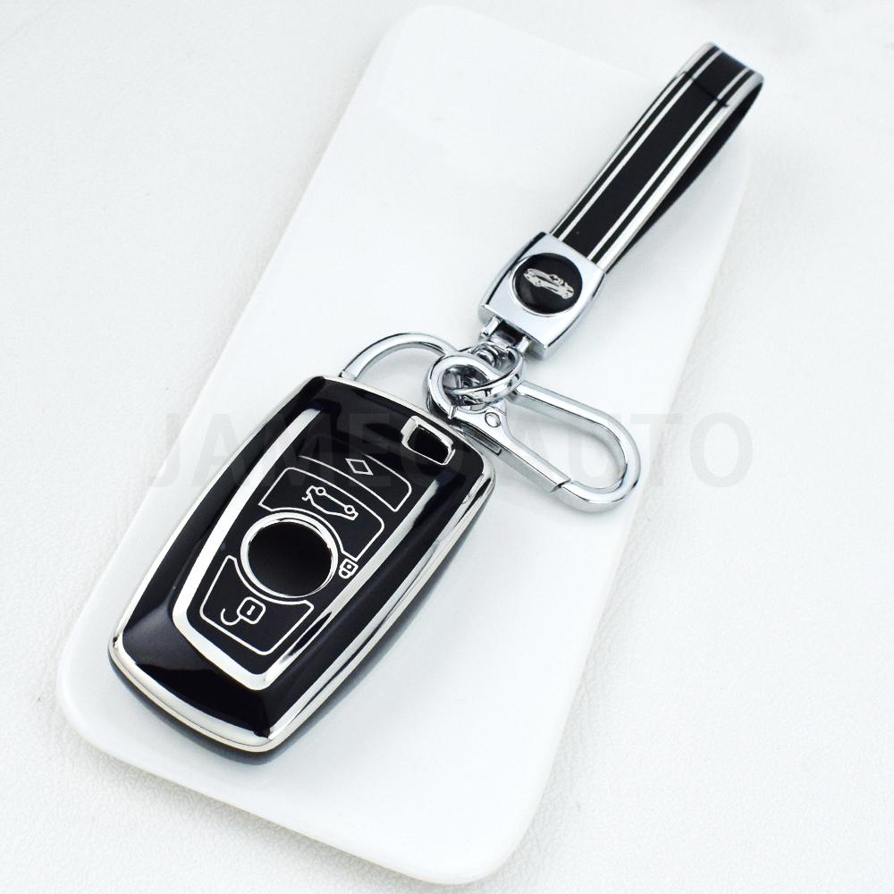 Tpu Car Key Case Cover For Bmw 1 3 5 7 Series X3 X4 M3 M4 M5 520 525 F30 F10 F18 118I 320I Key Protector Soft Shell Key Chains