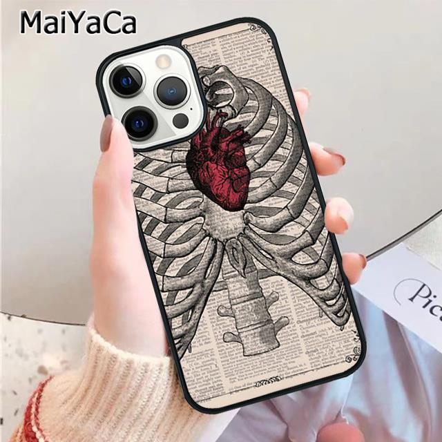 Medical Human Anatomy Phone Case For iPhone 17 Air 13 14 16 16e 15 pro max plus 11 12 cover  coque