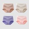 4Pcs Cotton Women's Panties High Waist Body Shaper Underwear Plus Size Breathable Panty Solid Ladies Briefs Slim Female Lingerie
