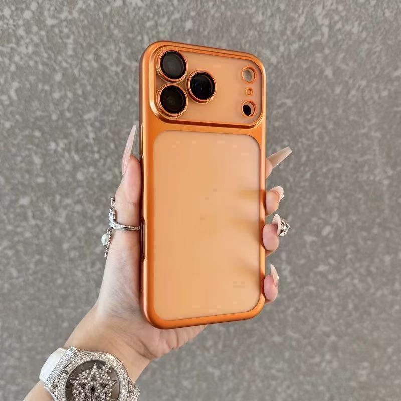 Slim Electroplated Frosted Clear PC Case IPhone 14 15 16 17 Pro Max Shockproof Hard Shell Cover iPhone 15