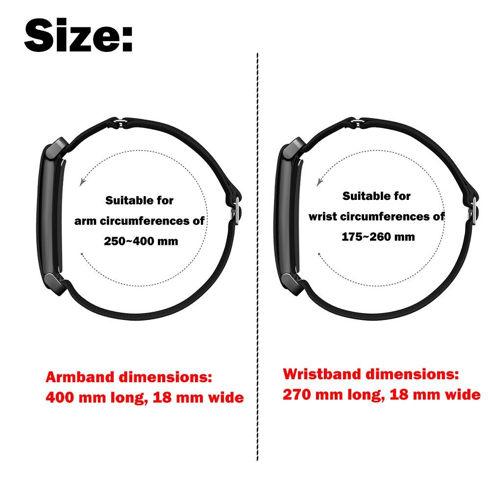 1-2PC Nylon Band for Google Fitbit Air Strap Biceps Strap Fitness Tracker Replacement Band Adjustable for Google Fitbit Air Band