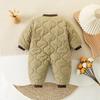 Autumn-Winter Baby Boys' Fleece & Cotton Long Sleeve Jumpsuit