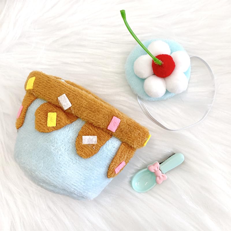 Chocolate Mint Cake Shaped Plush Clothes for 10cm Plush Toys, Kigurumi Accessories, Otaku Activities, Dolls, Mascots, K-Pop Dolls, Costumes [Used]