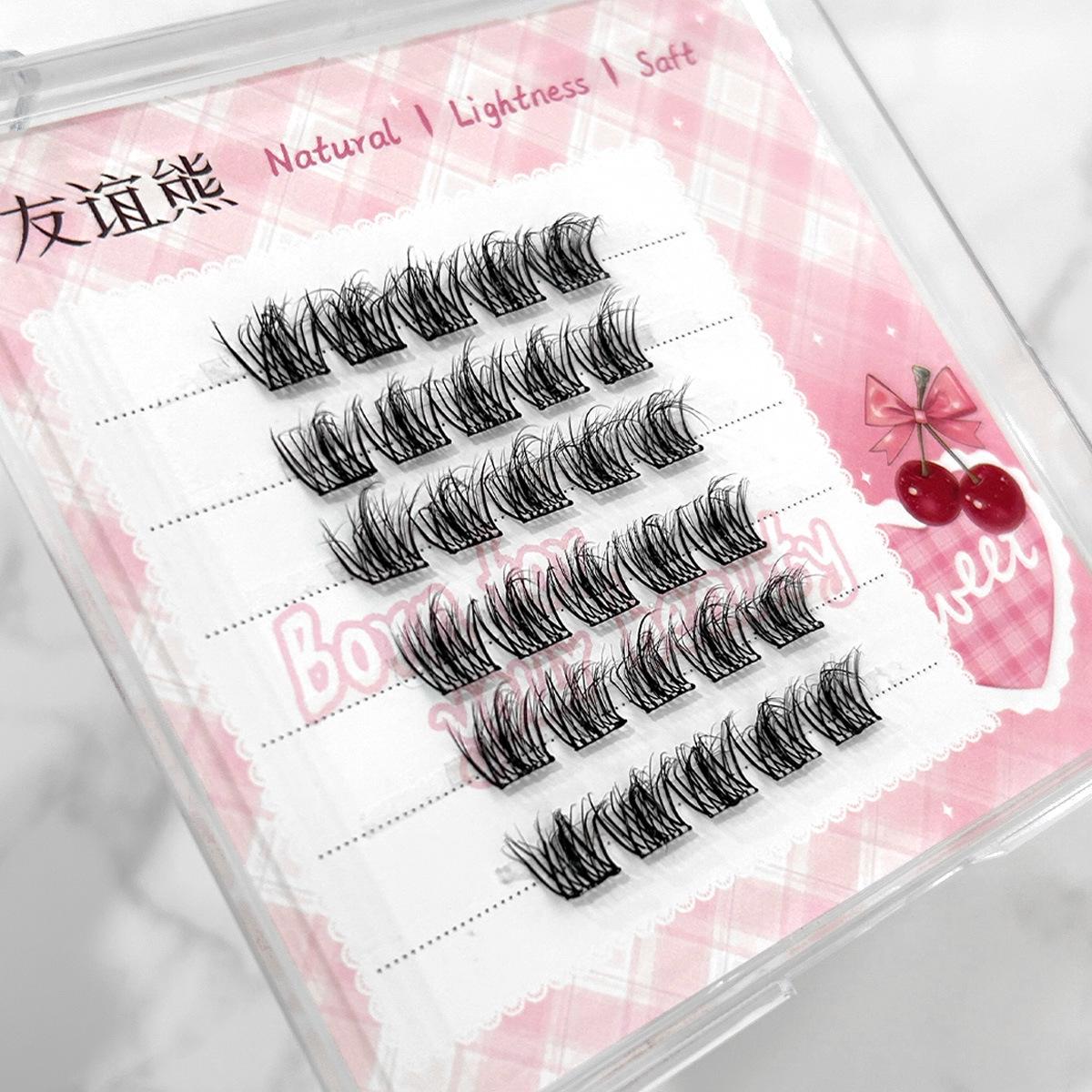 

Медвежонок Дружбы 5D Норка Бэби Керл Беспорядочные Многослойные Накладные Ресницы - Имитация Естественного Перехода