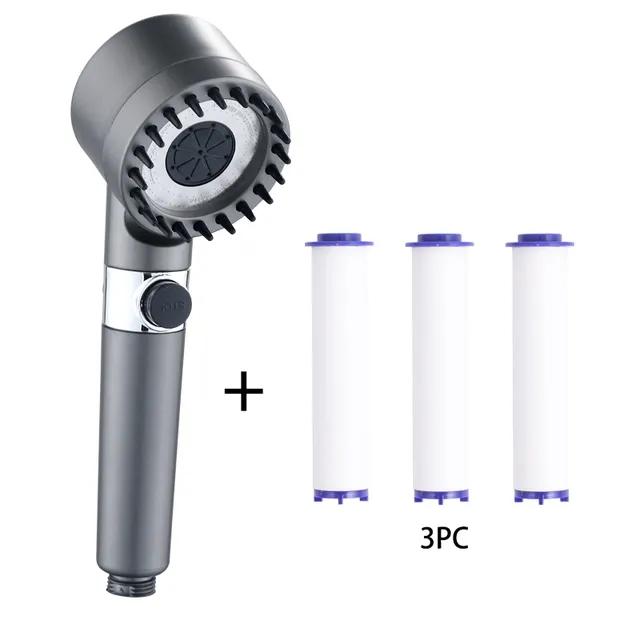 New 3 Modes Shower Head High Pressure Showerhead Portable Filter Rainfall Faucet Tap Bathroom Bath Home Innovative Accessories