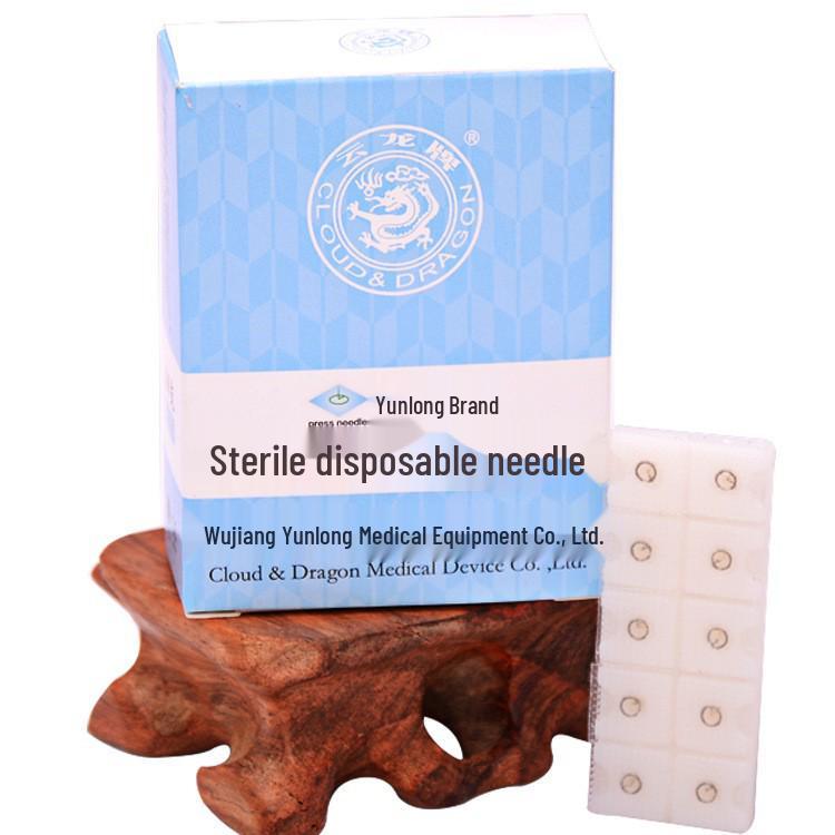 Yunlong Sterile Disposable Press Needles, Adhesive Intradermal Skin Lifters for TCM, Ear Patches, 100 pcs.