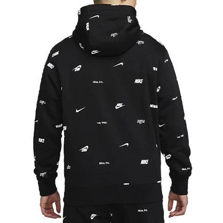 Nike Sweatshirts Men's Black Hooded Moderate Regular FB7435-010