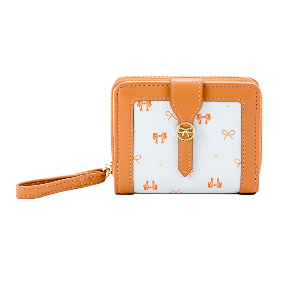 Cute Style Large Capacity Bow Wallet Durable Fashionable Bifold Wallet Multi-layer Coin Purse Daily