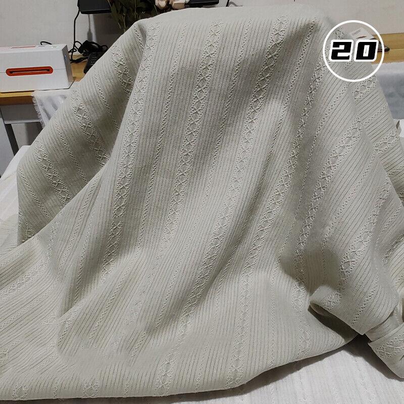 Cotton Jacquard Strip Breathable Soft Clothing Skin Friendly Fabric DIY Dress Mosquito Net Patchwork Needlework Clothing Supplie