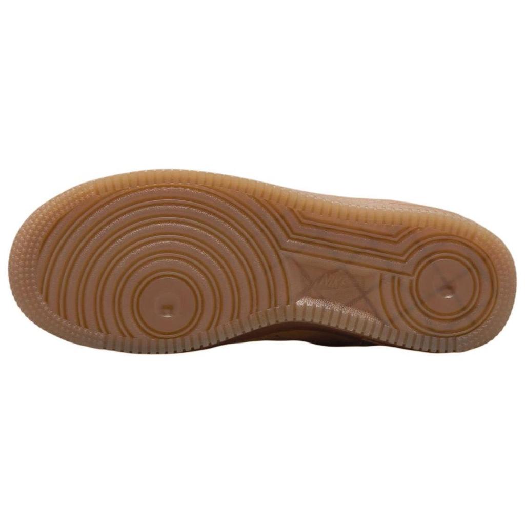 Nike Air Force 1 Leather Low Top Kids' Skateboarding Shoes Brown Unisex HQ7476-700