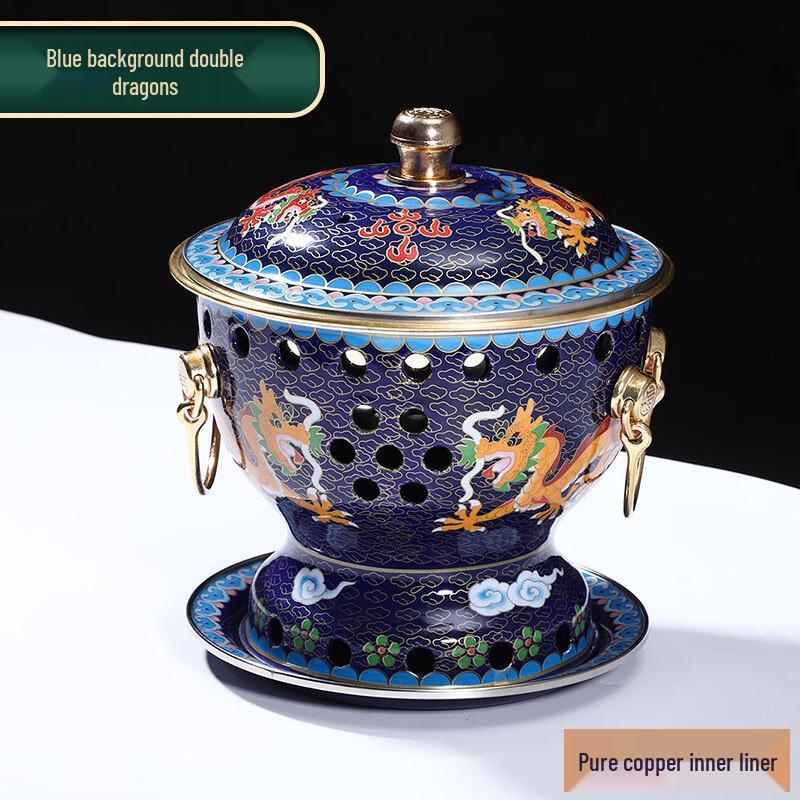 Cloisonné Copper Personal Hotpot 19cm