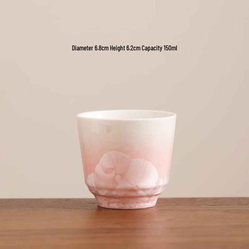 

OLOEY Pink Crystalline Glaze Bone China Car Cup