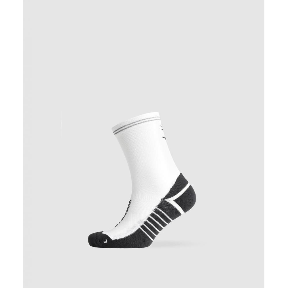 

Gymshark Crew Running Socks White Black I3a1c Wb86 S