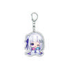 55MM Anime Re:ZERO - Iniziare la Vita in un Altro Mondo Portachiavi Natsuki Subaru Emilia Portachiavi Piastra Modello Acrilica Regali di Natale