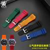 Silikonarmband 22 mm För CASIO swordfish dykklocka MDV-106 MDV-107 MTP-VD01D efr-303l klockarmband Orange grön herrarmband