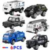 CORPER TOYS Miniature Emergency Vehicle Police Car Work Police Model Christmas Gift 6-Car Set, Alloy, Vehicles, Cars, Cars, Collectible, Kids, Boys,