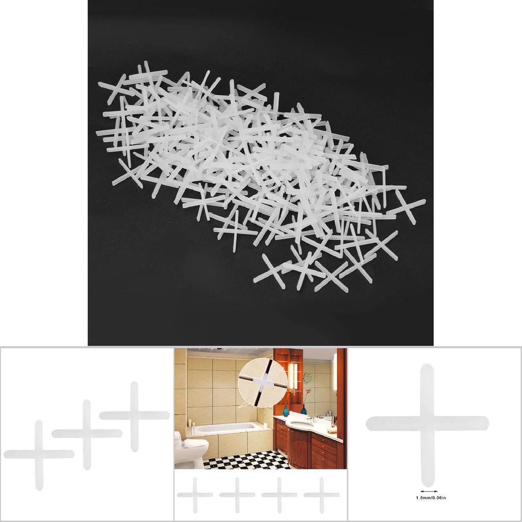 2500Pcs Ceramic Tiler Plasitc Tile Spacer Plumber Reuseable Leveling System 1mmCelsius1.5mm