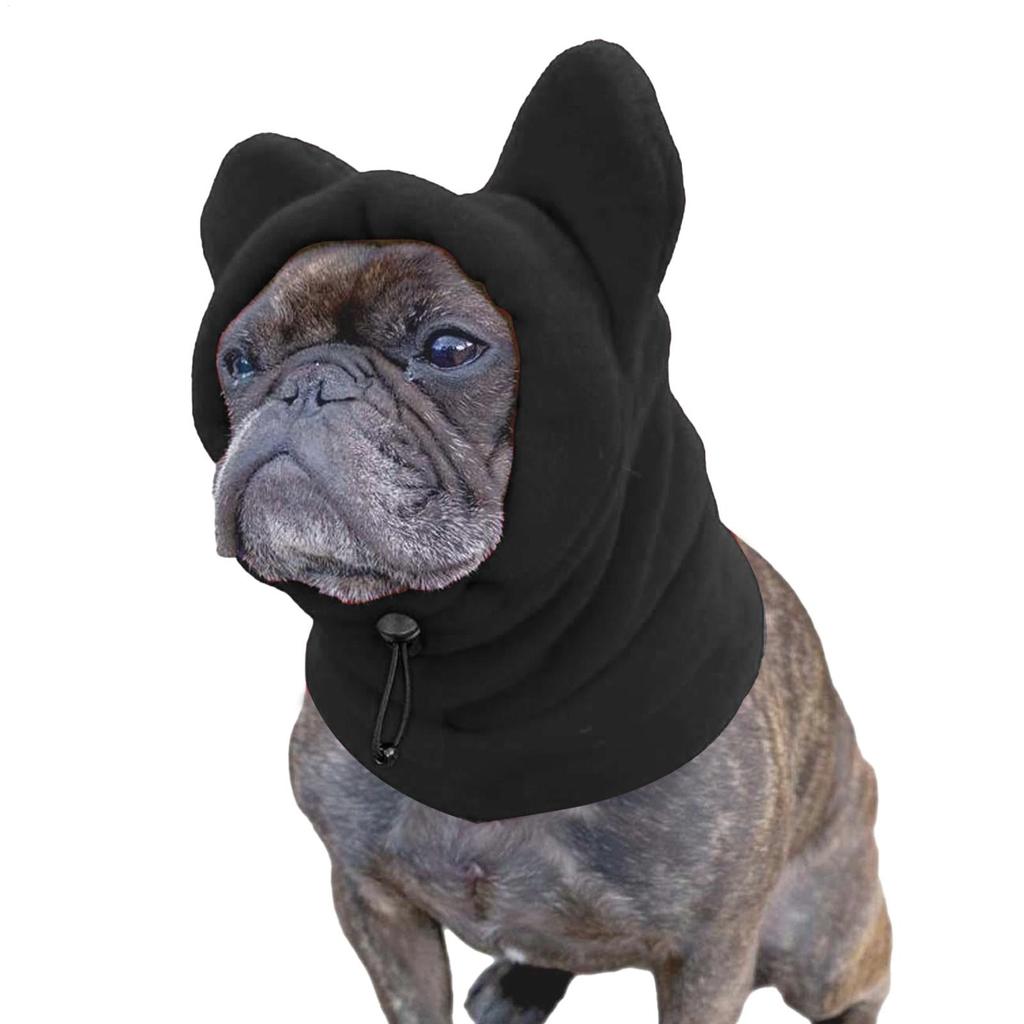 1Pcs Soft Dogs Fleece Hat Neck Warm Pet Headwear Dog Warmer Ears Hoodie Caps Pet Headgear Pet Supplies French Dogs Winter Hats