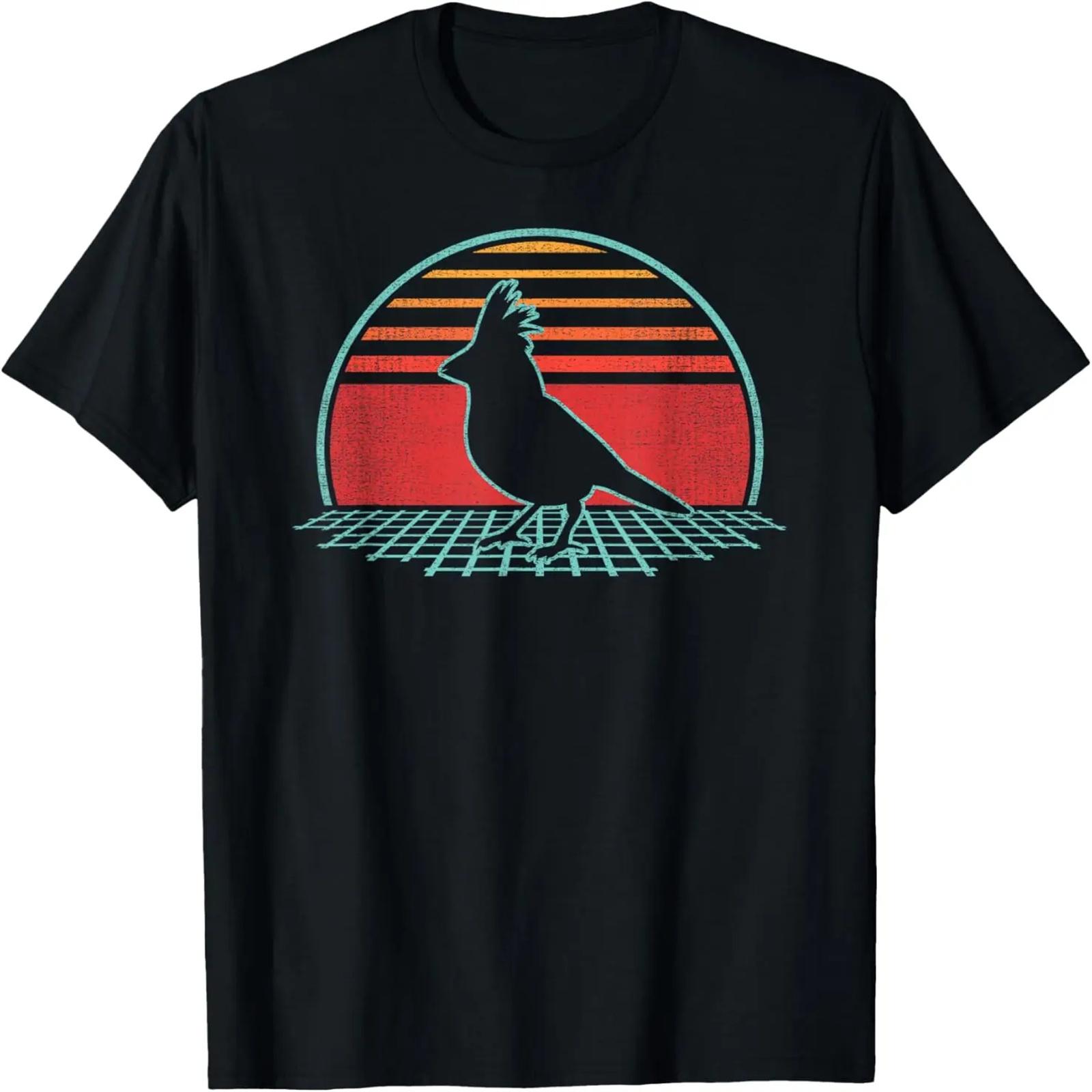 

Cardinal Bird Retro Vintage 80s Style Birding Gift T-Shirt XXXXXL чёрный