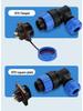 Right-Angle Waterproof Aviation Plug & Socket Connector (SD28, Male & Female, Butt Welding, Nut Type)