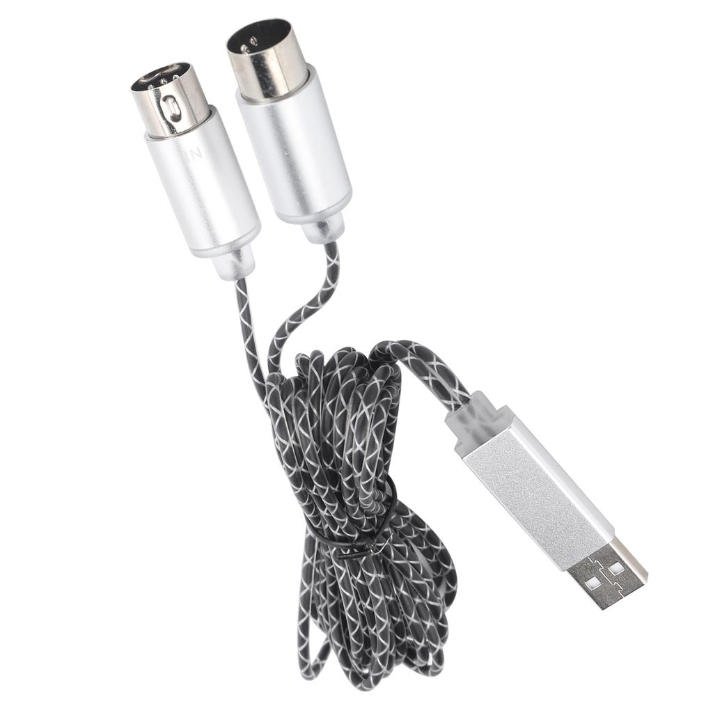 MIDI Cable Transfer USB TPE Sheath Electronic Piano to Computer Editing Connection Line