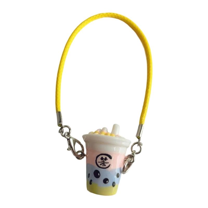 Fioletowe Herbaty Mleczne Zestaw Charmsów do Biżuterii DIY Bezpieczna Żywica Projekt Rzemieślniczy Zawieszka do Torby Dekoracja Dla Nastolatków i Studentów