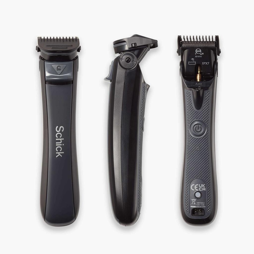 Schick Ultra Pivot Body Trimmer Men's Electric Shaver Manscaping Body Hair Trimmer Pubic Hair Groomer