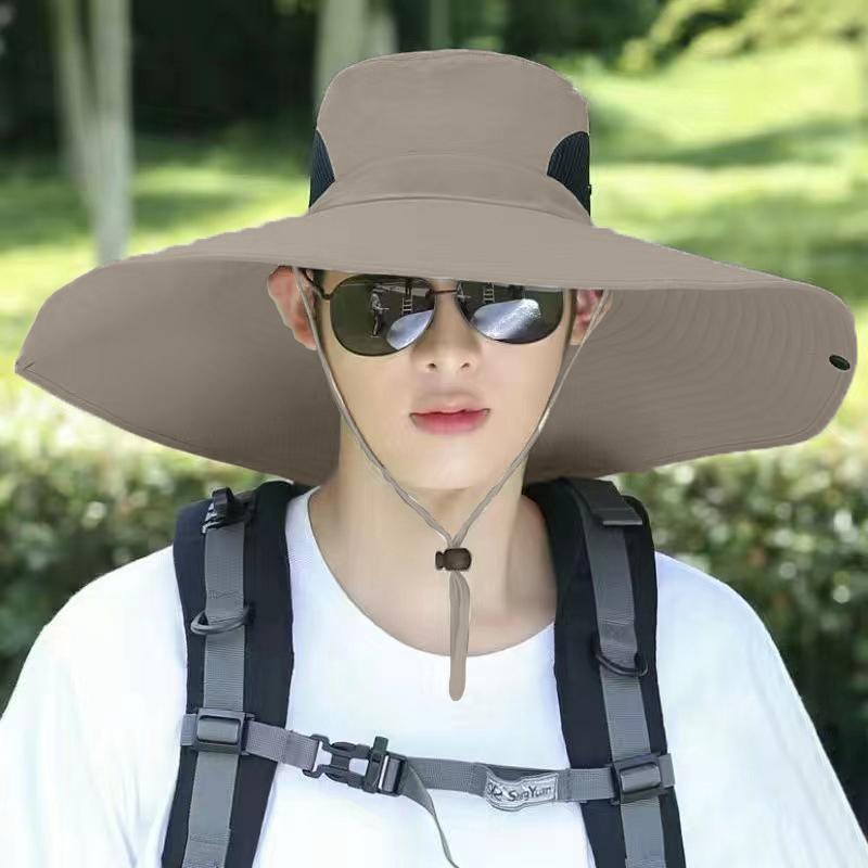 Sommer Sonnenhüte UV-Schutz Outdoor Jagd Angelmütze für Männer Frauen Wandern Camping Visier Eimer Hut Abnehmbarer Fischerhut