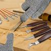Socpuro Carving Knife Wood Chisel for Art Knife with Wooden and Irregular from Rough to Blade Seal Woodworking Storage Case Included Set, Carving,