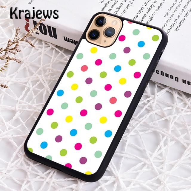 Krajews Polka dots Colorful Phone Case Cover For iPhone 17 Air 16 15 14 plus 11 12 13 pro max coque Shell Fundas