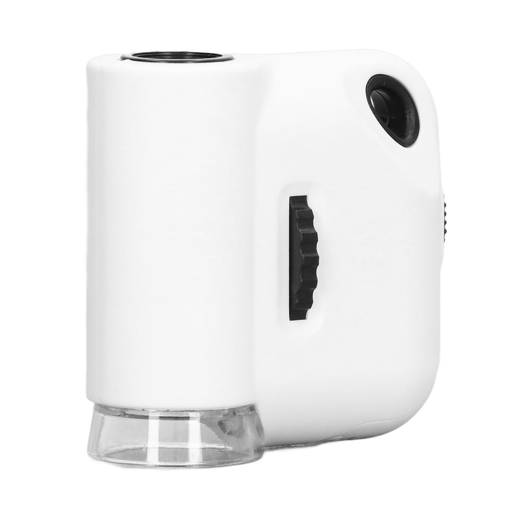 Mini Microscope 55X Magnification Pocket Size HD Acrylic Optical Lens Magnifier with LED Light