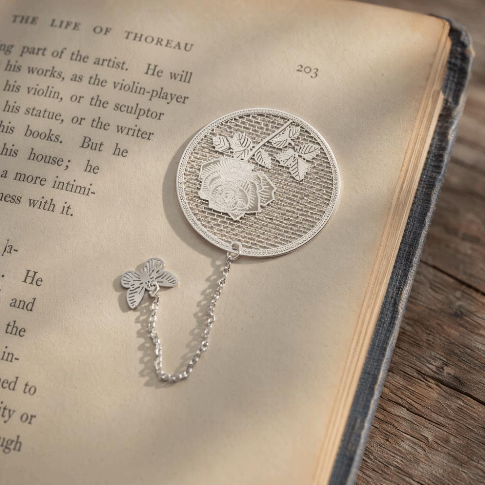 2Pcs Hollow Design Metal Bookmark Leaf Vein Design Hollow Bookmark Leaf Vein Bookmark  For Readers