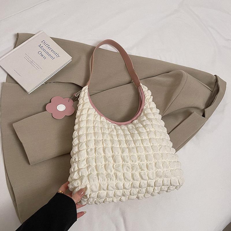 

2025 летняя иностранная газовая облачная сумка-пуховка с цветком, сумка-жилет, студенческая простая сумка