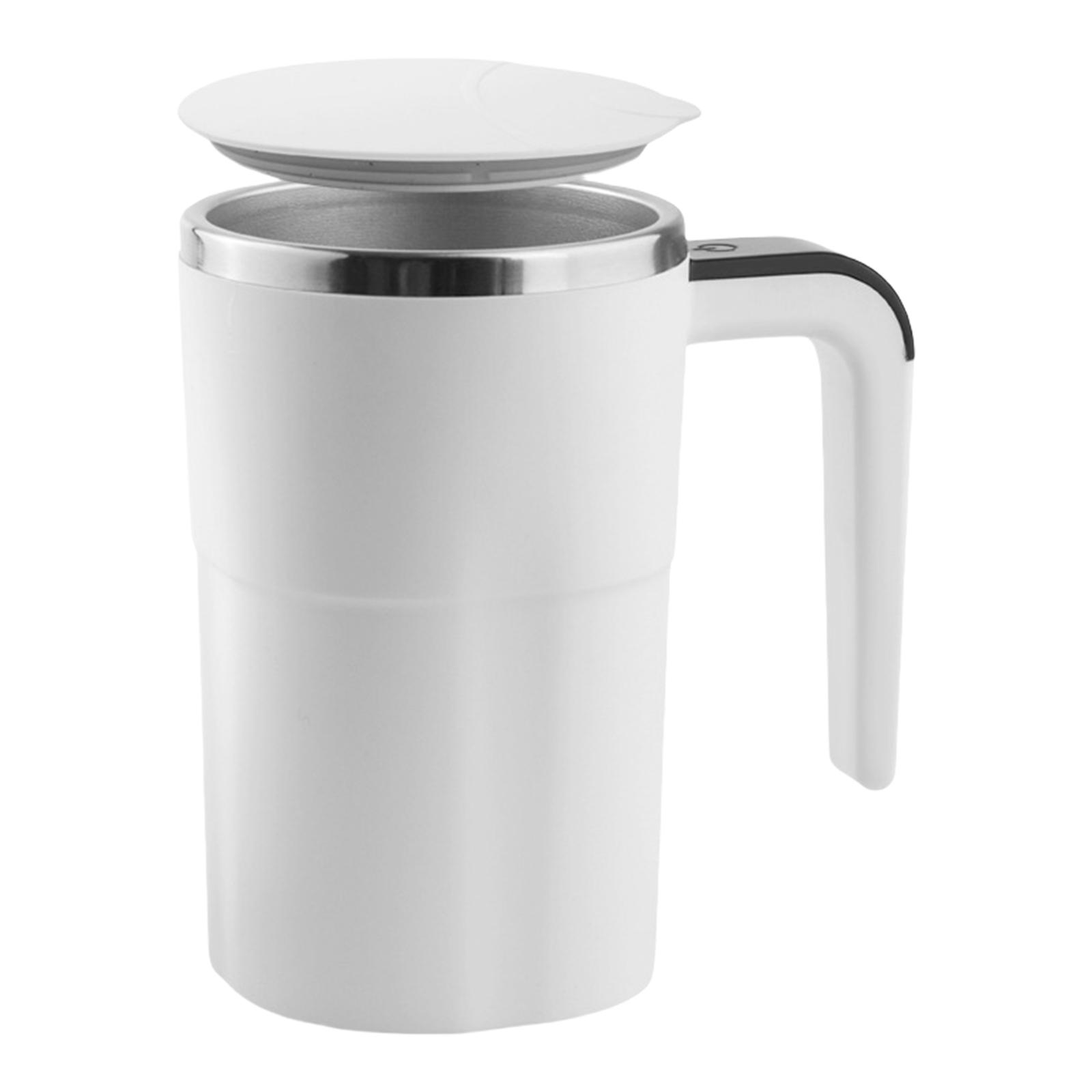 

380ML Auto Magnetic Coffee Mug Rechargeable Stainless Steel Travel Coffee Mug Suitable for Coffee Milk Cocoa and Other Beverages 380ml білий