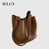Western Style Bucket Bag All-Match Texture One Shoulder Commuter Casual Korean Version