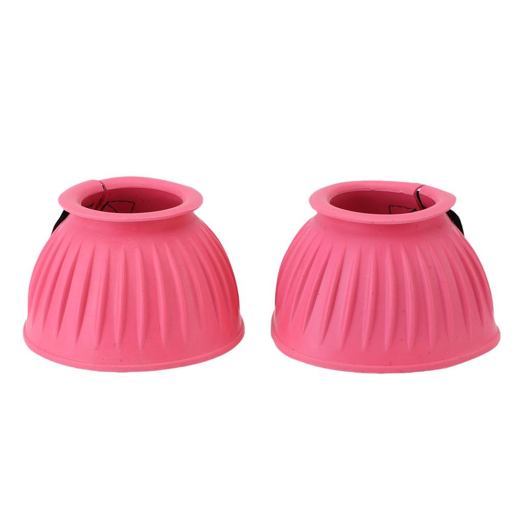 1 Pair Horse Bell Boots Comfortable Rubber Bell Boots Equine Hoof Protector for Riding Training Equestrian Supplies L