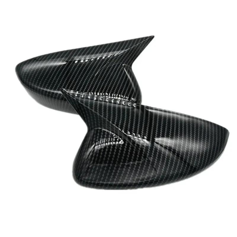 For Mazda 6 Atenza 2014 2015 2016 2017 Car Rearview Side Mirror Cover Wing Cap Exterior Door Housing Shell Trim ABS Carbon/Black